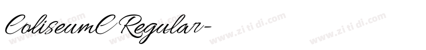 ColiseumC Regular字体转换 ColiseumC Regular字体转换